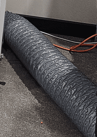 5M x 100mm Diameter Fabric Extraction Hose